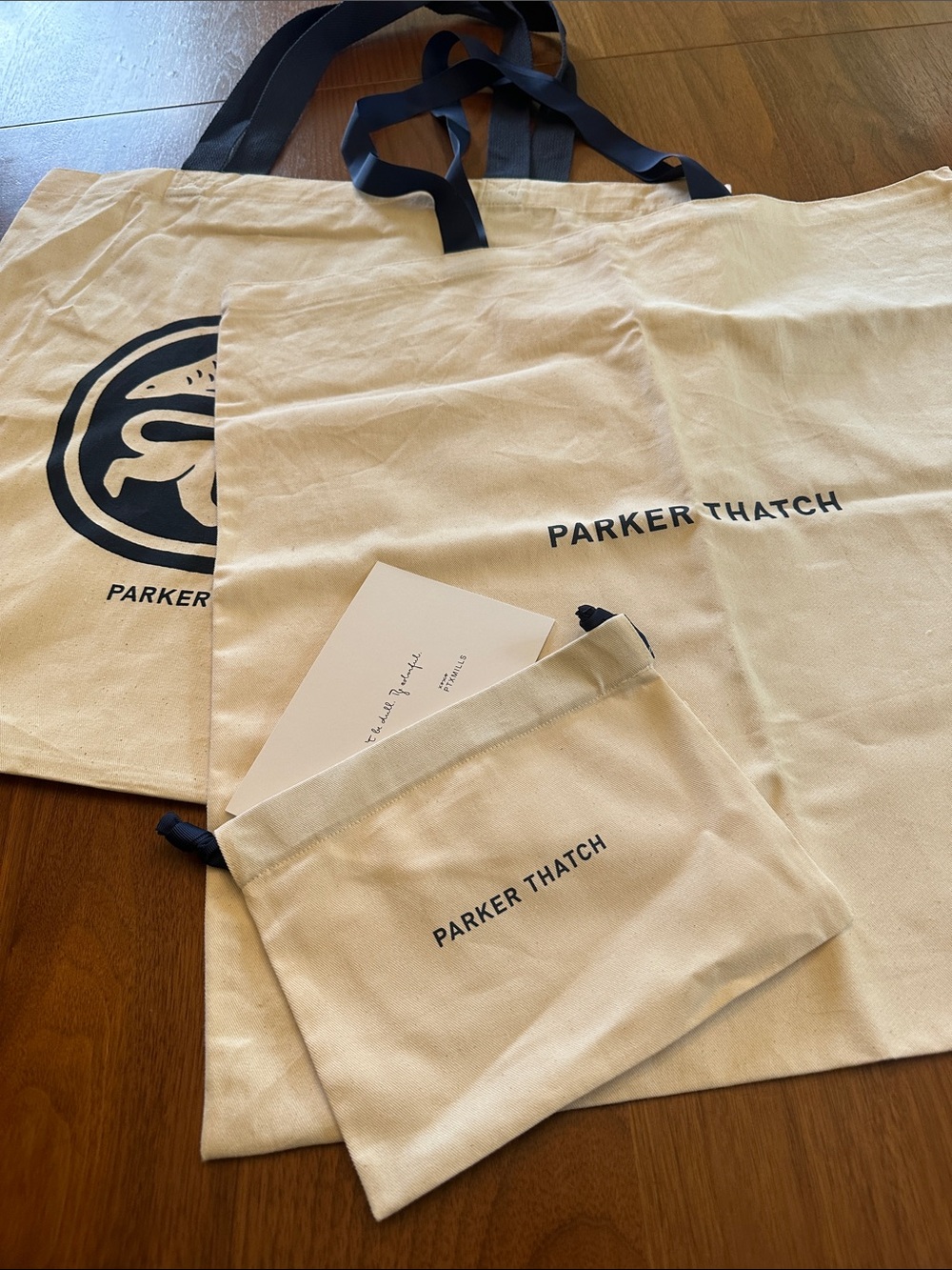 3 PARKER THATCH Dust Bags